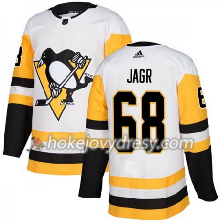 Pánské Hokejový Dres Pittsburgh Penguins Jaromir Jagr 68 Bílá 2017-2018 Adidas Authentic